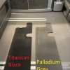 Velour carpet for passenger compartment VW T6.1 California Ocean / Coast ​with 3 rails, design 